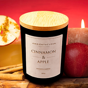 Vela arom&aacute;tica de soja Cinnamon & Apple 